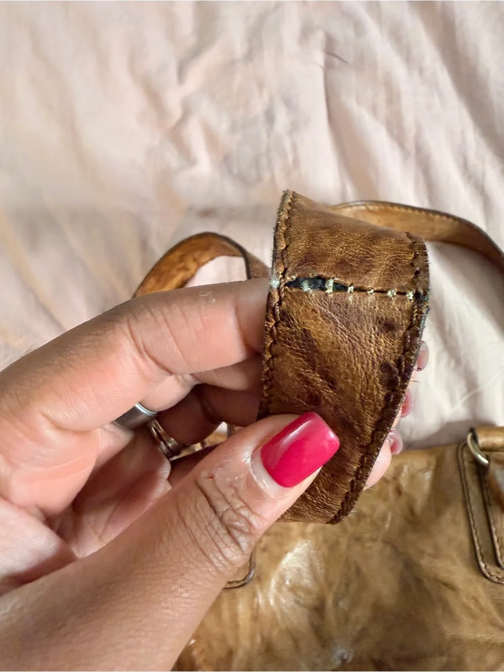Givenchy Pandora Large Distressed Sheep Leather Shoulder Bag